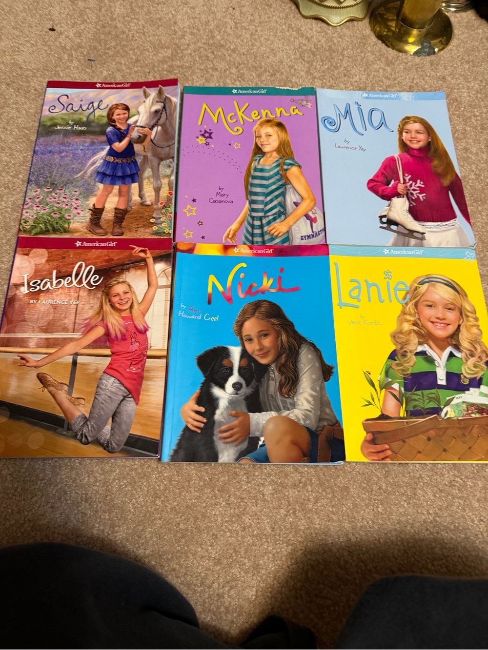 Lot of 6 American Girl "Girl of the Year" paperback books